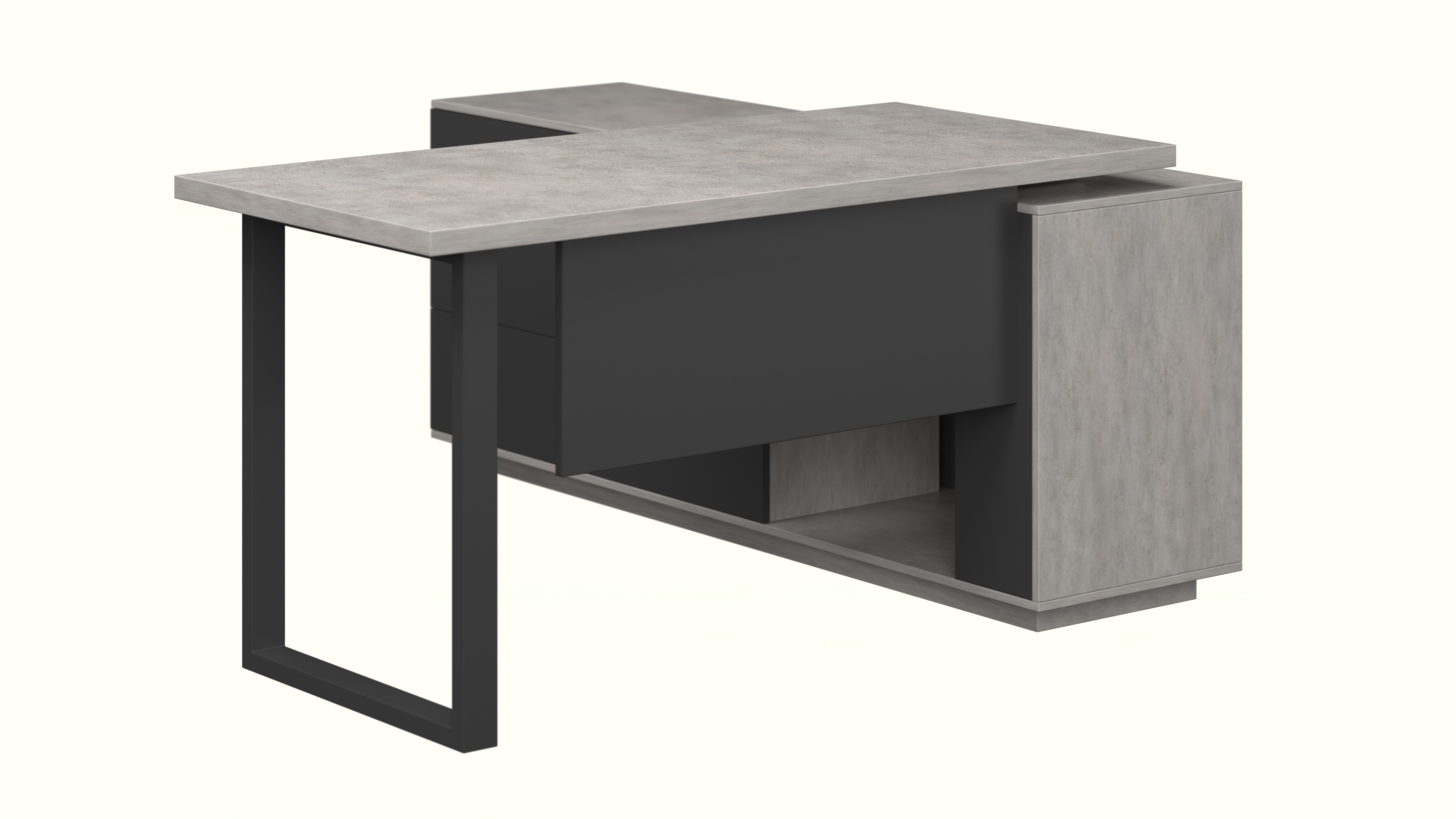 L-Shaped Executive Office Desk